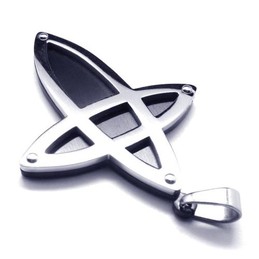 New Style Titanium Cross Pendant - Free Chian