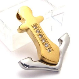 Anchor Titanium Pendant - Free Chian