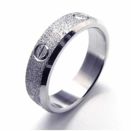 Brushed 6mm Titanium Ring