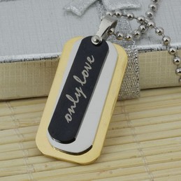 man 3 Layer Pure Titanium Necklace Gift Free Chain
