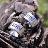 Mens Titanium earrings