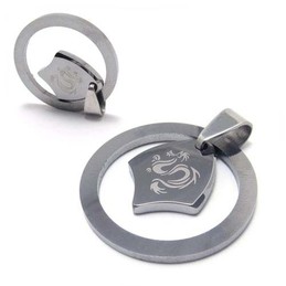 New Style Dragon Circle Tungsten Pendant (Free Chain) 11618