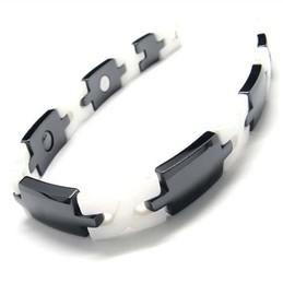 New Style Ceramic 10mm Wide Mens Bracelet 15980
