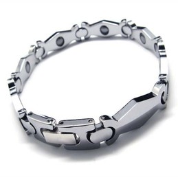 Mens Tungsten Carbide 8mm Wide Bracelet 15989