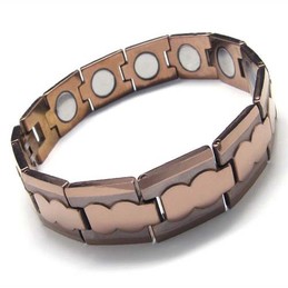 Tungsten Carbide 13mm Wide Brown Chunky Mens Bracelet 15990