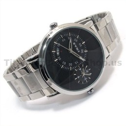 Adjustable Time of Two Different Area Calendar Two Clock Mechanism Fashion Wacthes 12311