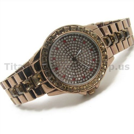 Waterproof Coffee Steel Band Business Fashion Wacthes 14881