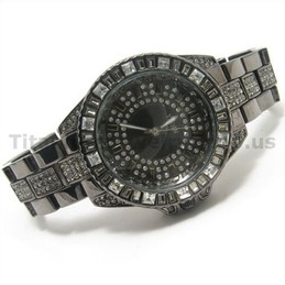 Waterproof Black Steel Band Business Fashion Wacthes 14882