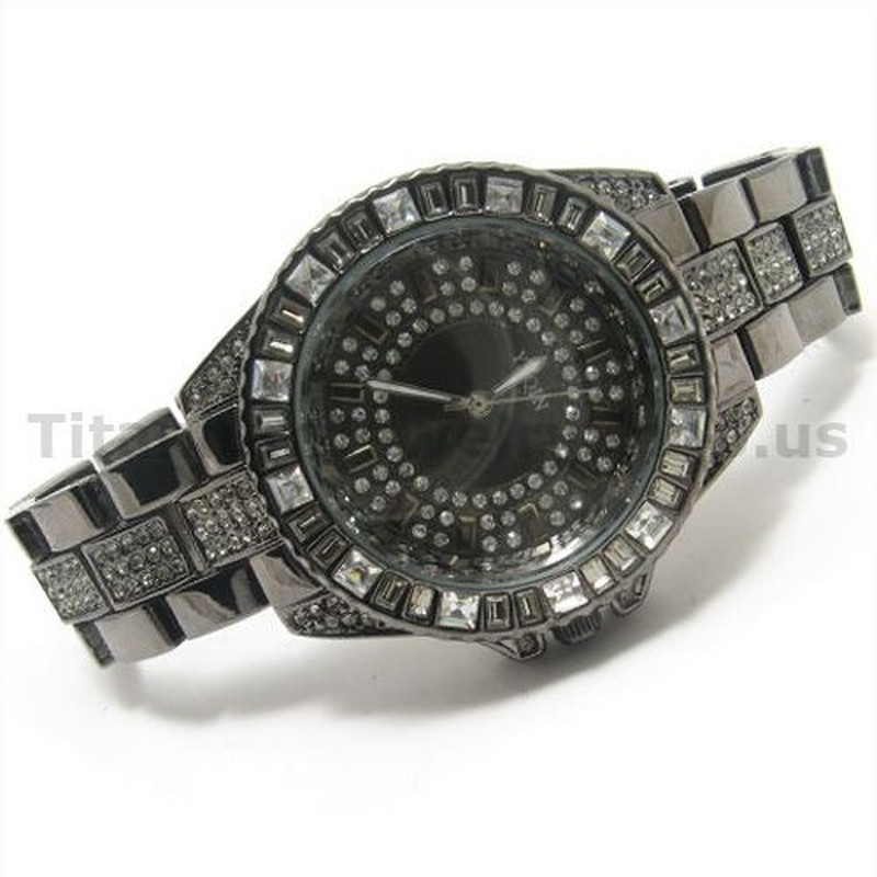 Waterproof Black Steel Band Business Fashion Wacthes 14882
