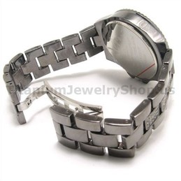 Waterproof Black Steel Band Business Fashion Wacthes 14882