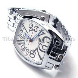 Men White Face Lovers Fashion Wacthes 16989