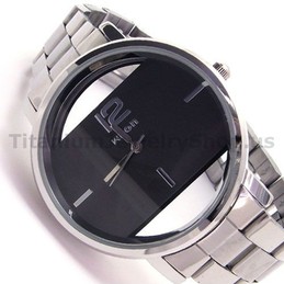 Black Steel Band Fashion Wacthes 18197
