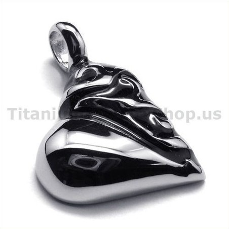 Pure Titanium Love Heart Pendant - Free Chain 18863