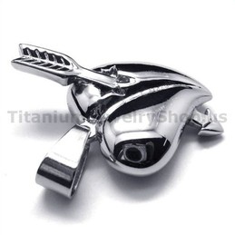 Cupid's arrows Titanium Pendant - Free Chain 19032