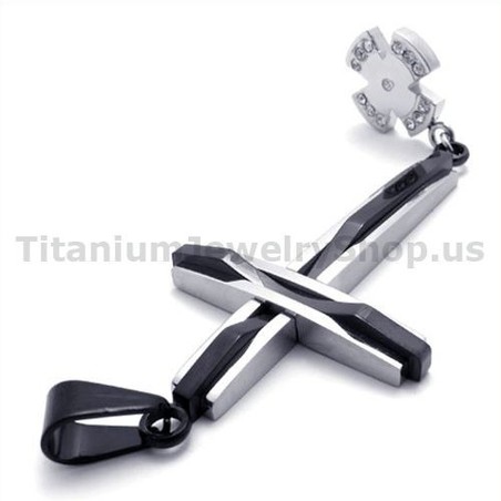 Separable Cross Titanium Pendant - Free Chain 19303