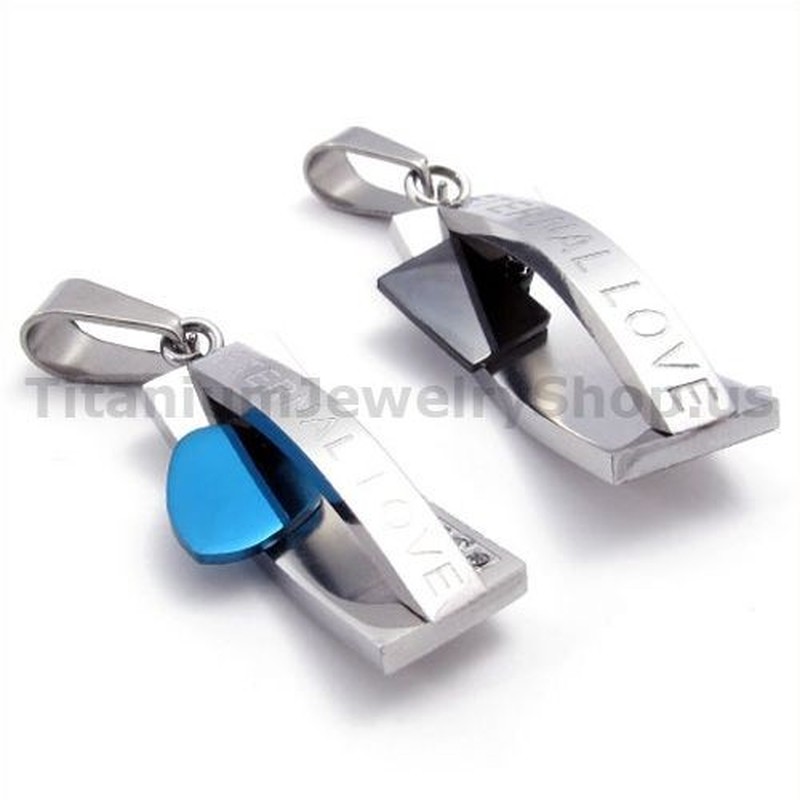 Titanium Lovers Pendants-Free Chains 19369