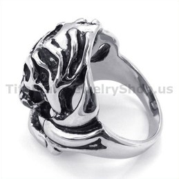 Titanium Skull Ring 19234