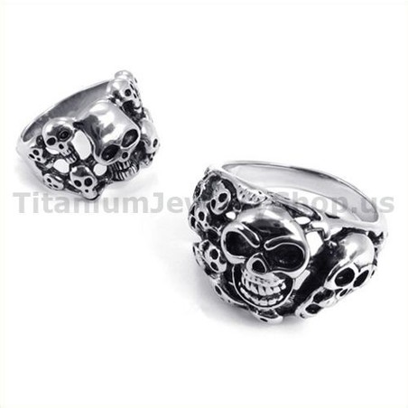 Skull Titanium Ring 19237