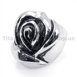 Flower Titanium Ring 19246