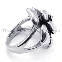 Flower Titanium Ring 19255
