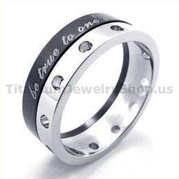 Black Titanium Ring 19279