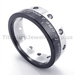Black Titanium Ring 19279