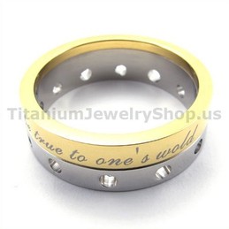 Gloden Titanium Ring 19280