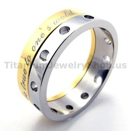 Gloden Titanium Ring 19280