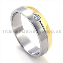 Titanium Ring with Diamond 19281