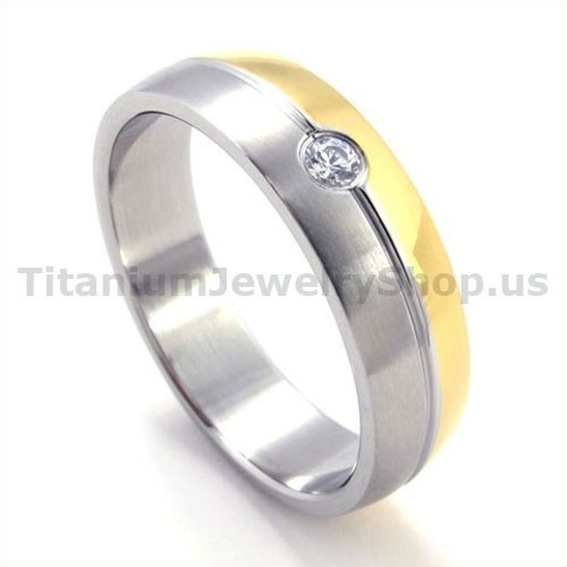 Titanium Ring with Diamond 19281