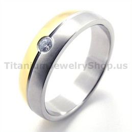 Titanium Ring with Diamond 19281