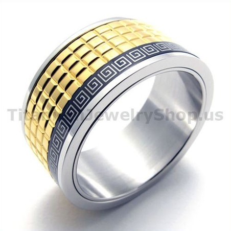 Gloden Titanium Ring 19292