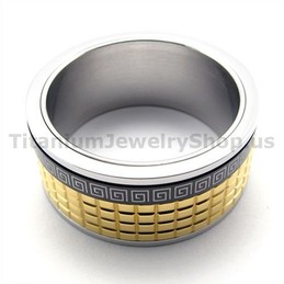 Gloden Titanium Ring 19292