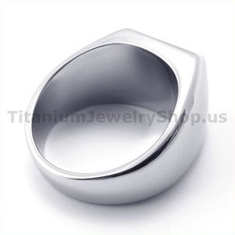 Titanium Ring with Zircon 19308