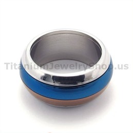 Three Colors Titanium Ring 19329