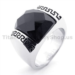 Titanium Ring with Zircon 19355