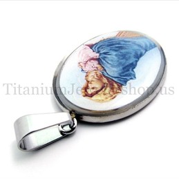 Madonna and Jesus Series titanium pendant 20091 