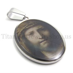 Jesus series titanium pendant 20092