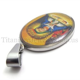 Madonna and Jesus Series titanium pendant 20093