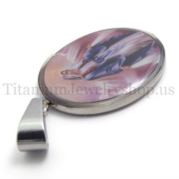 Jesus series titanium pendant 20097