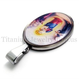 Christmas series titanium pendant 20098
