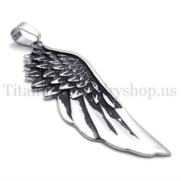 wings model men's pure titanium pendant 20119