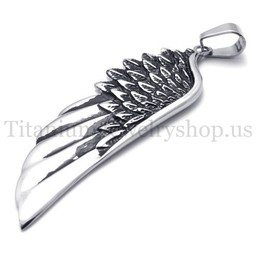 wings model men's pure titanium pendant 20119