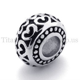 drum model fortunate bead titanium pendant 20125