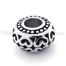 drum model fortunate bead titanium pendant 20125