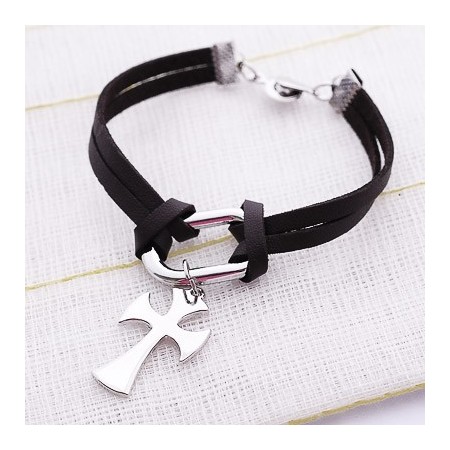 Wonens Titanium Cross Bracelets