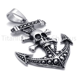 2012 New Classical Pirate Ship's Anchor Titanium Pendant 20116