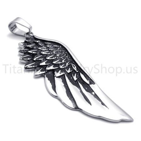 2012 New Classical Devil Wing Titanium Pendant 20119