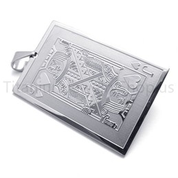 2012 New Silvery Playing Card Titanium Pendant(J) 20144