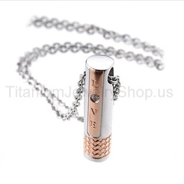"Love" Titanium Lovers Pendants